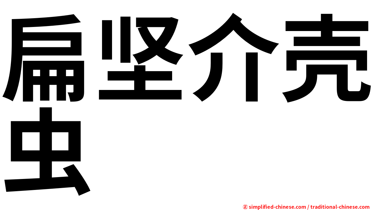 扁坚介壳虫