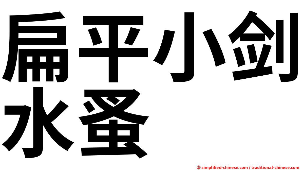 扁平小剑水蚤