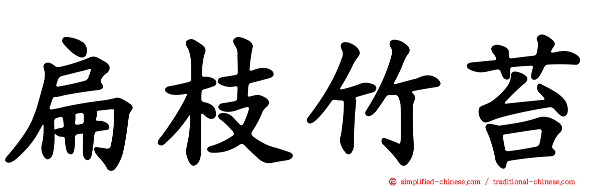 扁枝竹苔