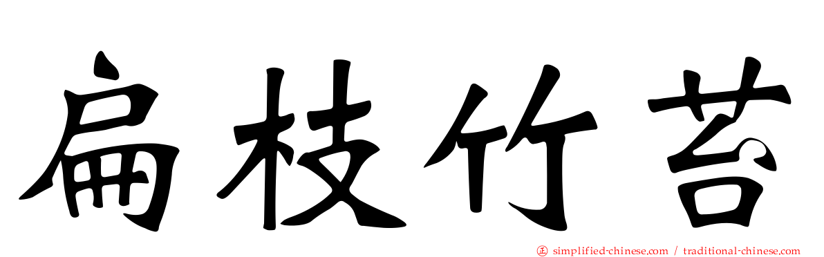 扁枝竹苔