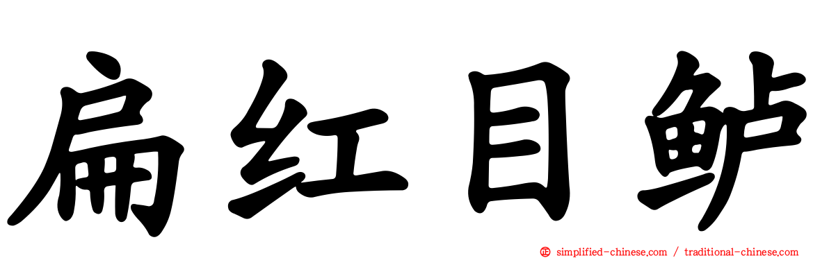 扁红目鲈