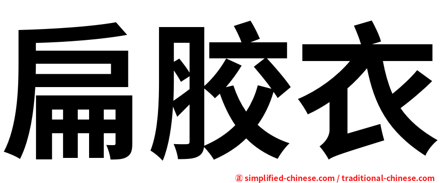 扁胶衣