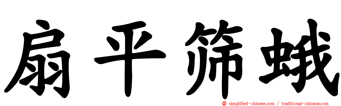 扇平筛蛾