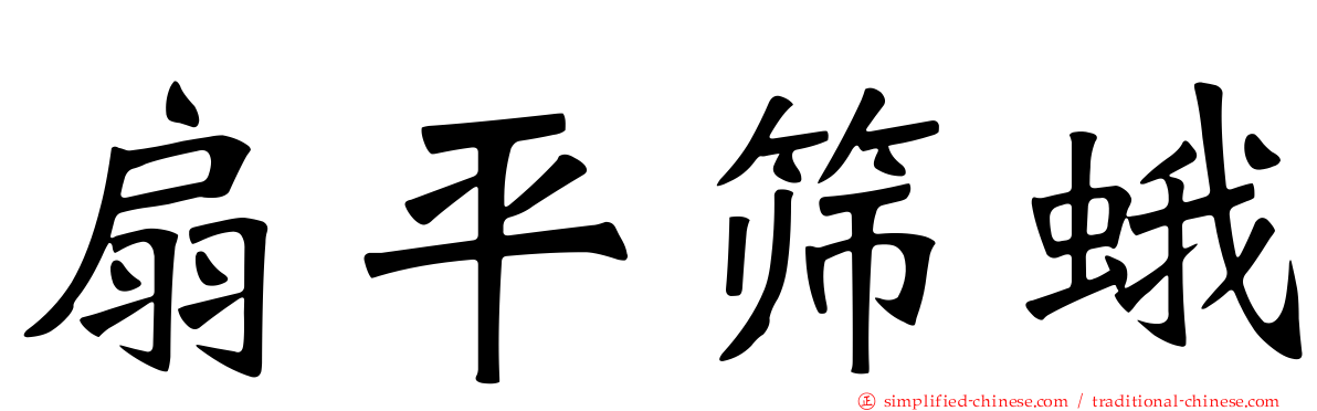 扇平筛蛾