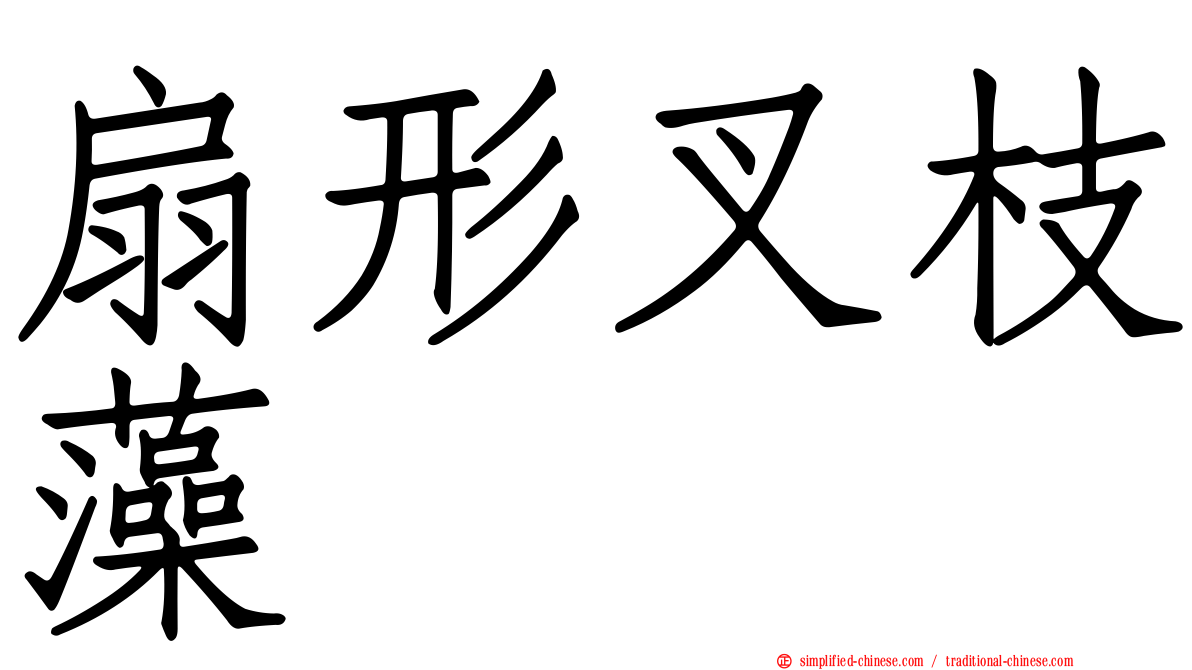 扇形叉枝藻