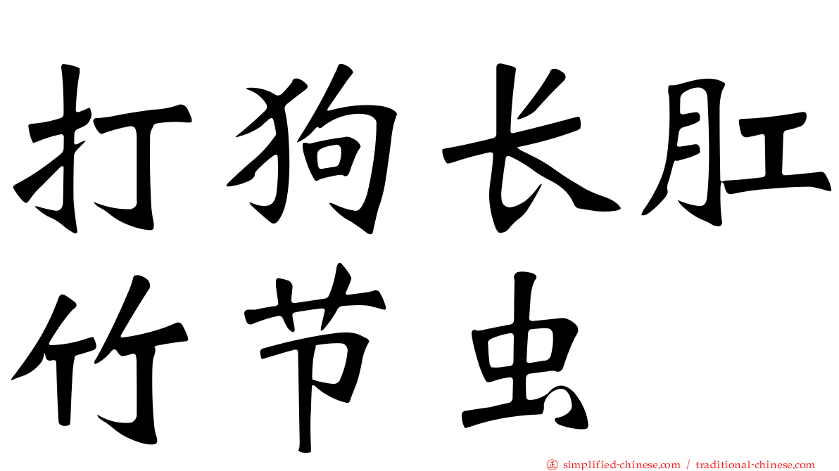 打狗长肛竹节虫