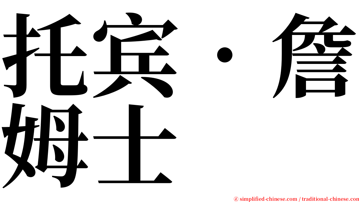 托宾．詹姆士 serif font