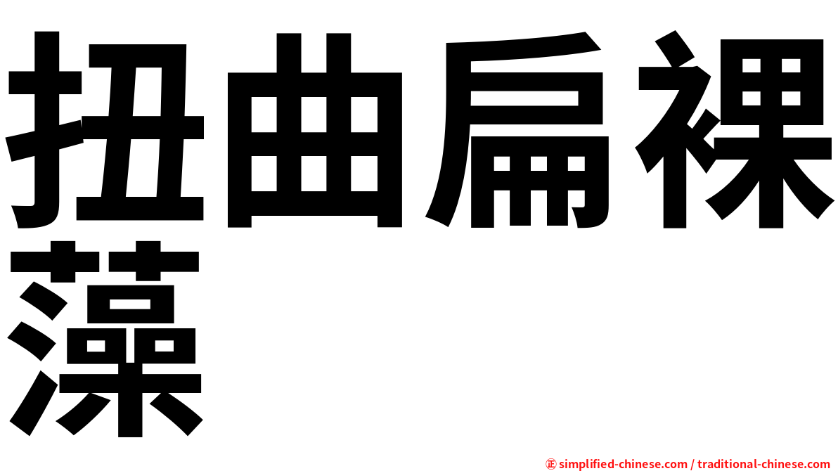 扭曲扁裸藻