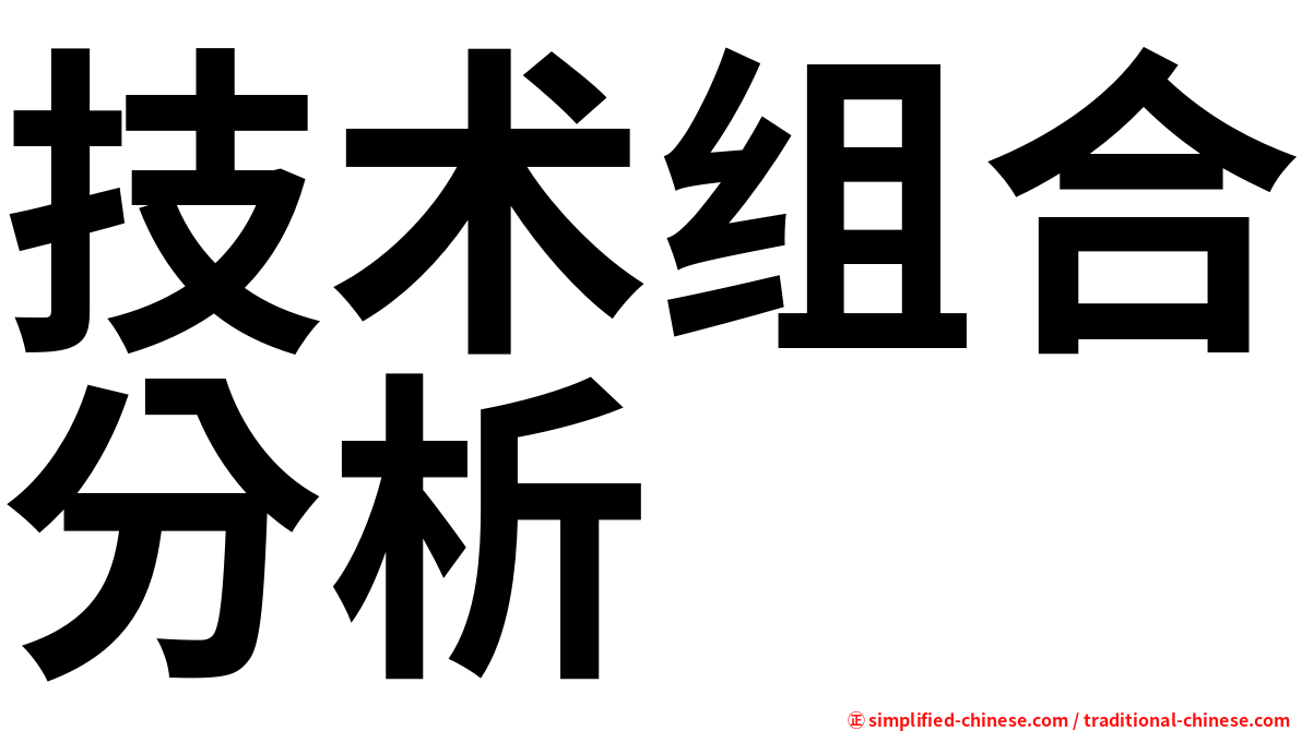 技术组合分析