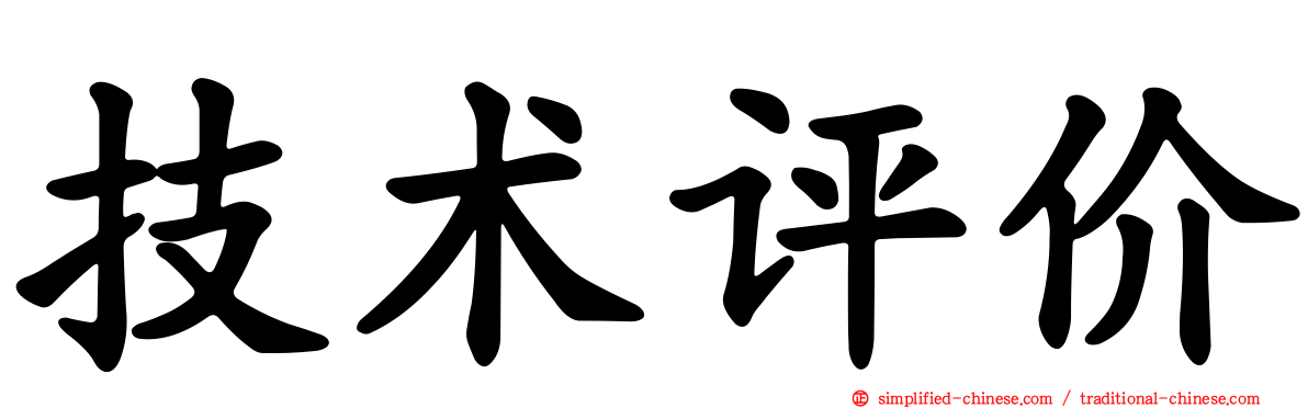 技术评价
