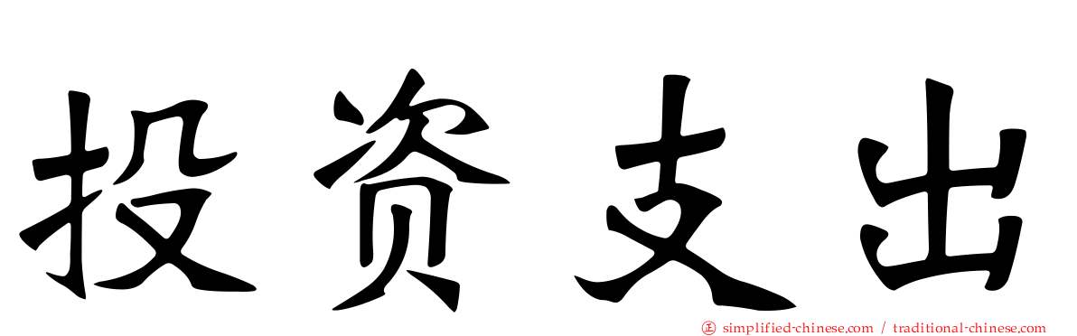 投资支出
