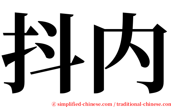 抖内 serif font