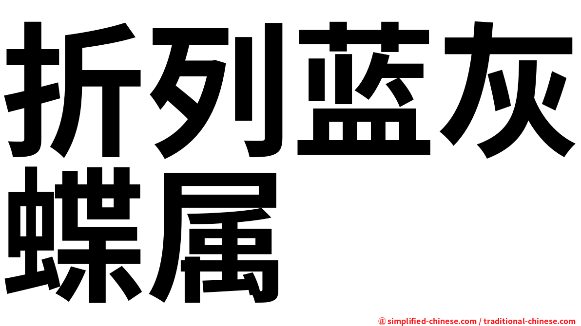 折列蓝灰蝶属