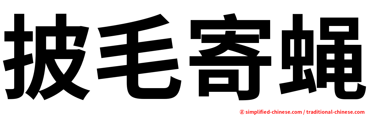 披毛寄蝇