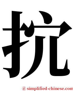 抭 serif font