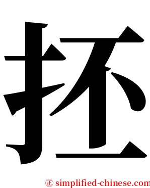 抷 serif font