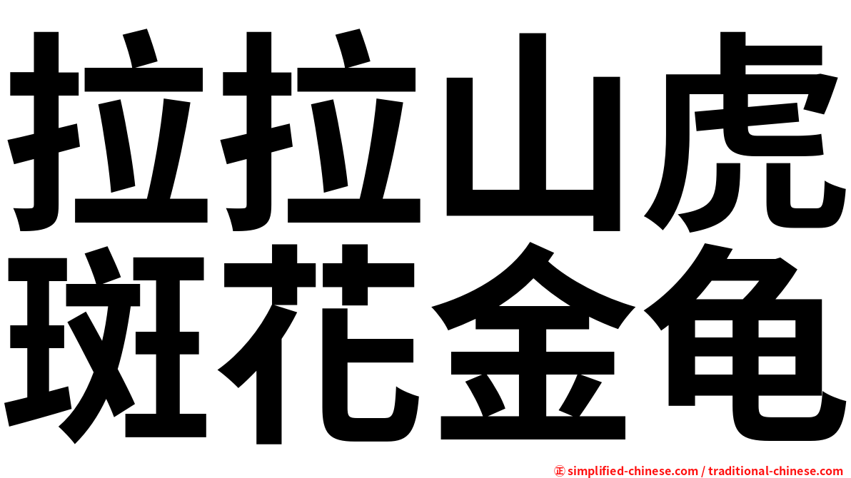 拉拉山虎斑花金龟