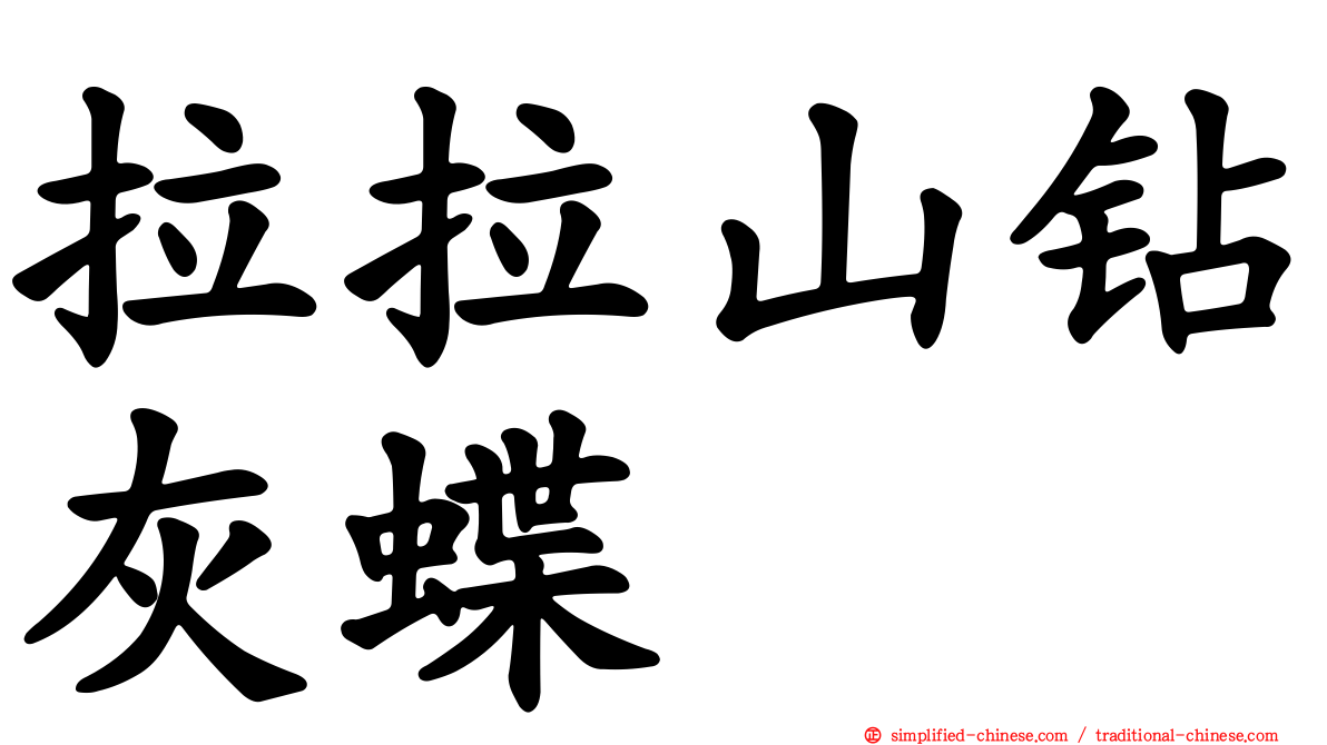 拉拉山钻灰蝶