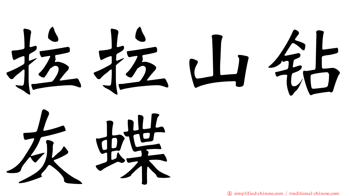拉拉山钻灰蝶