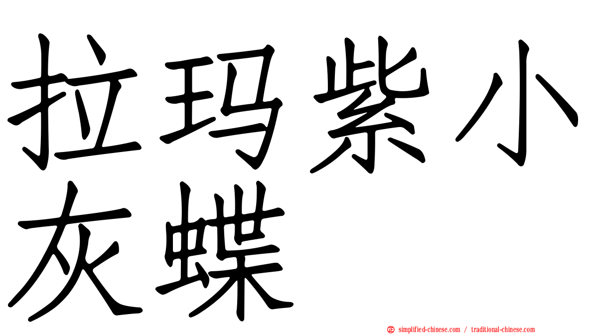 拉玛紫小灰蝶