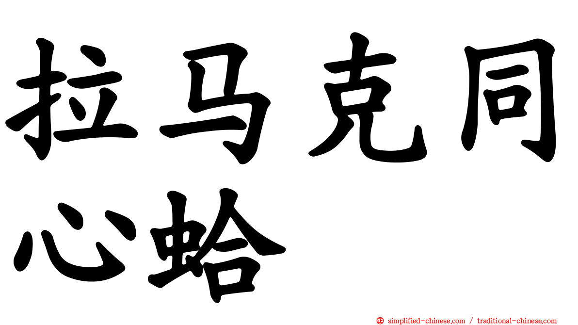 拉马克同心蛤