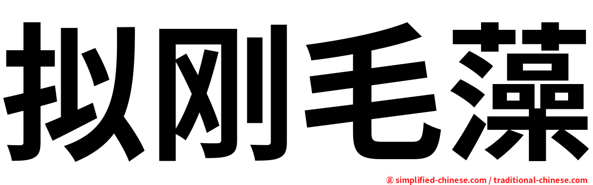 拟刚毛藻