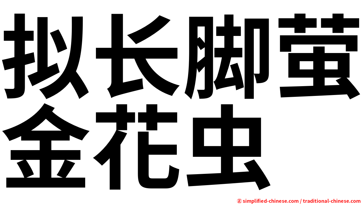 拟长脚萤金花虫