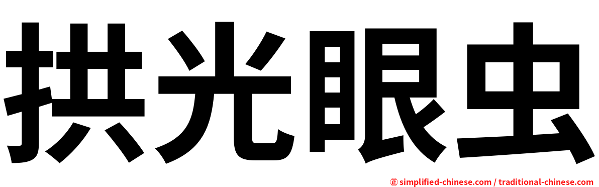 拱光眼虫