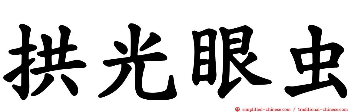拱光眼虫