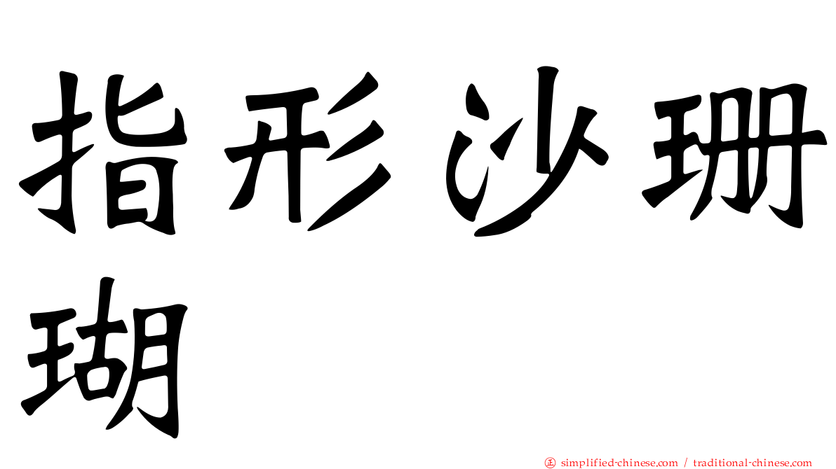 指形沙珊瑚