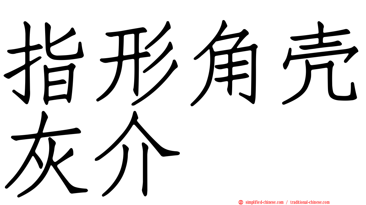 指形角壳灰介