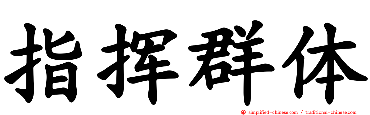 指挥群体