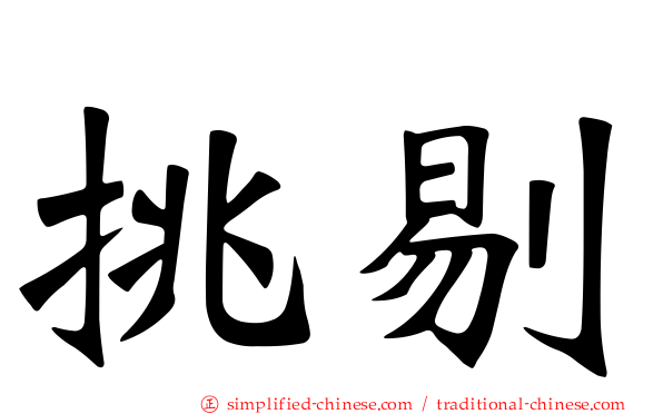挑剔