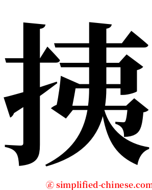 挗 serif font