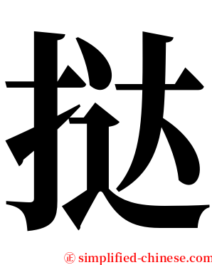 挞 serif font