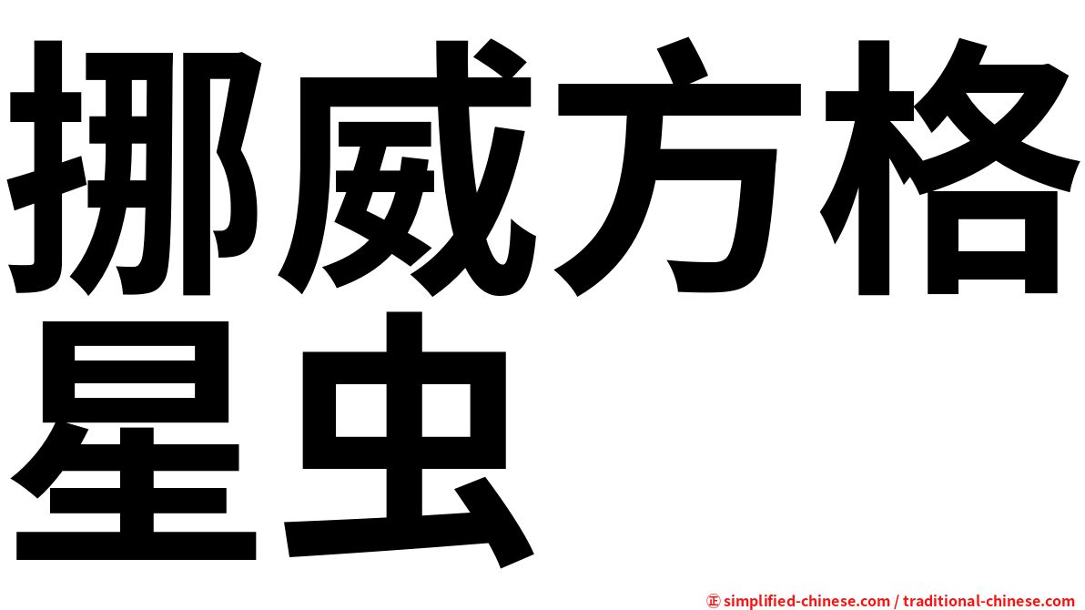 挪威方格星虫
