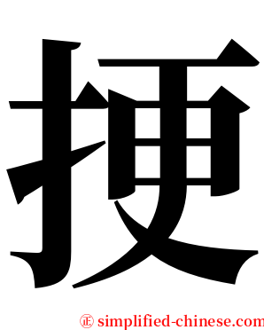 挭 serif font