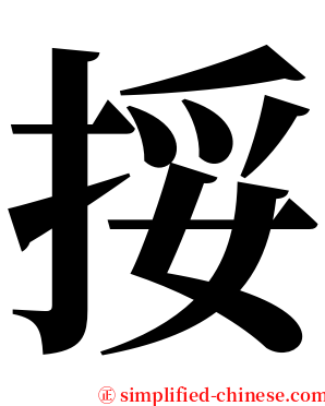 挼 serif font