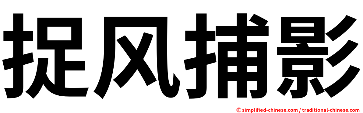 捉风捕影
