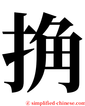 捔 serif font