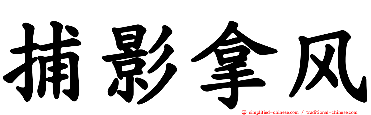 捕影拿风