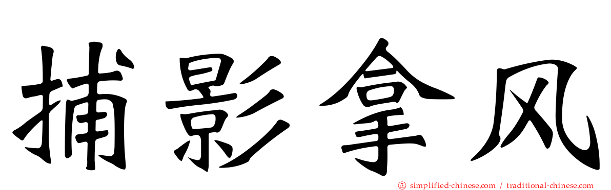 捕影拿风