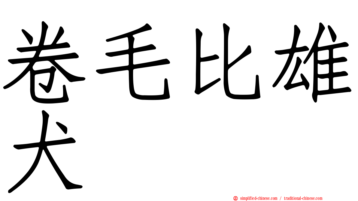 卷毛比雄犬