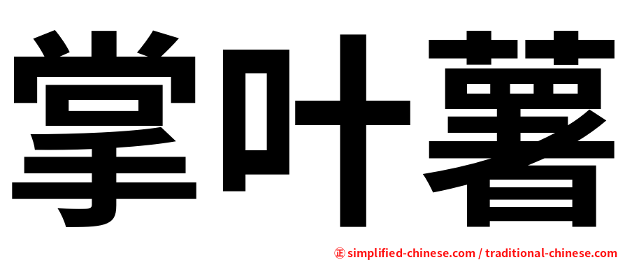 掌叶薯