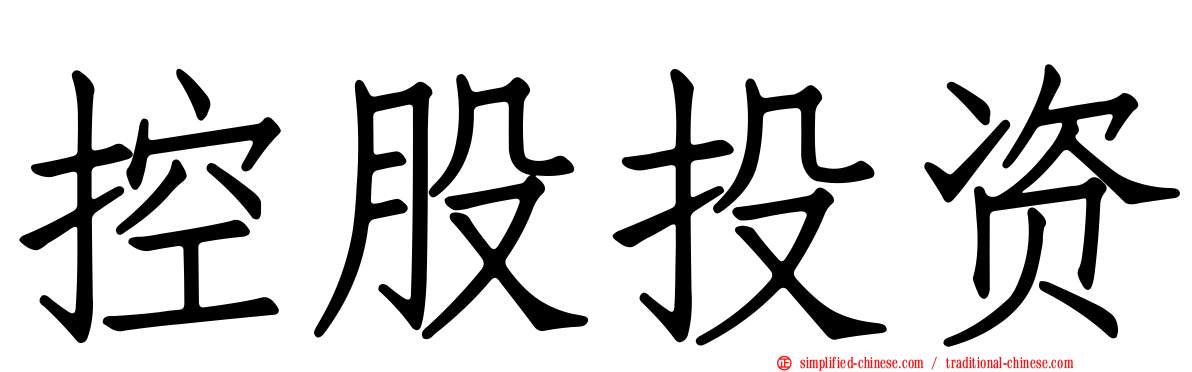控股投资