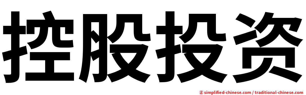 控股投资