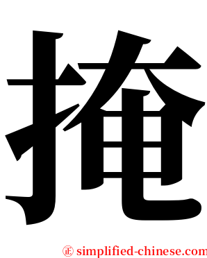 掩 serif font