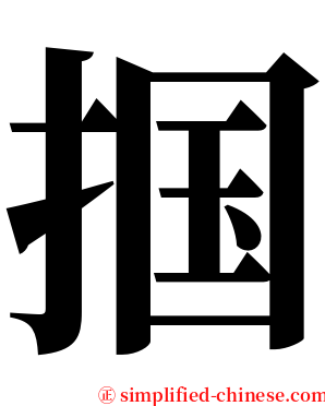 掴 serif font