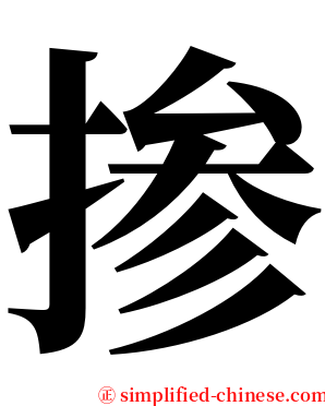 掺 serif font