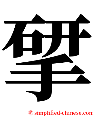揅 serif font